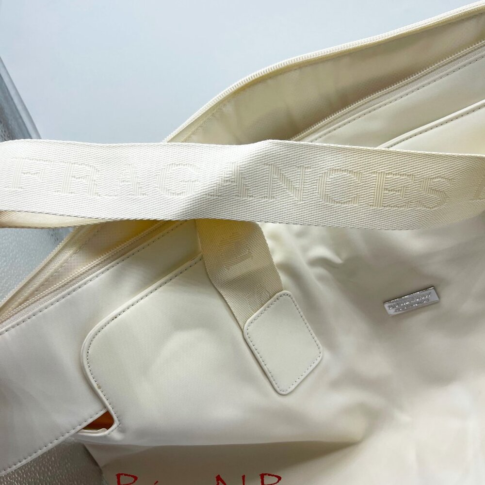 Vintage Burberry Fragrance Beige Duffle Tote Bag Novacheck Tag - Picture 7 of 12